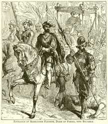 Einzug von Alexander Farnese, Herzog von Parma, in Brüssel