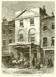 Eingang zum Astleys Theater, 1820