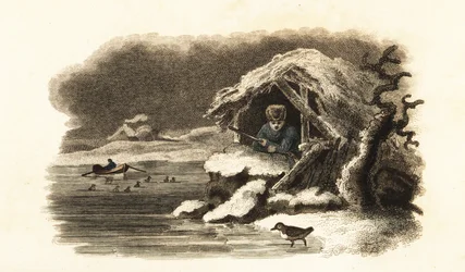 Europäischer Wasseramsel geht in den See Nantua, Frankreich, und bleibt untergetaucht auf dem Grund des Sees in einer Luftblase