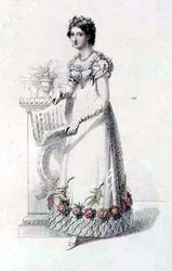Abendkleid, Modeplatte aus Ackermann