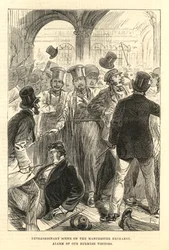 Außergewöhnliche Szene an der Manchester Exchange