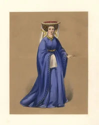 Mode während der Herrschaft von König Heinrich IV. und V., Illustration aus 