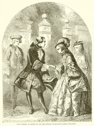 Erstes Treffen von Georg III. und der Prinzessin (später Königin) Charlotte