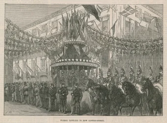 Blumenpavillon in der New Oxford Street
