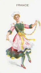 Frankreich, Zigarettenkarte, 1915