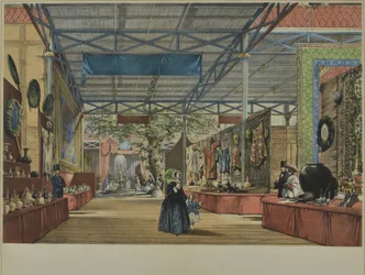 Aus "Dickinsons umfassende Bilder der Großen Ausstellung von 1851", veröffentlicht 1854 Indien Nr. 7, 1854