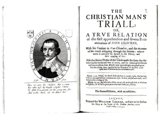 Frontispiz zu Die Prüfung des christlichen Mannes von John Lilburne (ca. 1614-57), 1641