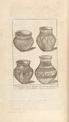 Graburnen, Illustration aus Werke von Thomas Brown, London 1686