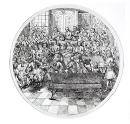 Händel dirigiert ein Oratorium