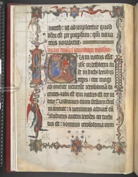 Anbetung der Heiligen Drei Könige, historiierte Initiale, aus 