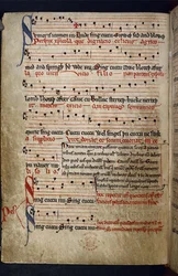 Harley MS 978 f.11v Musikalische Sammlung, aus 