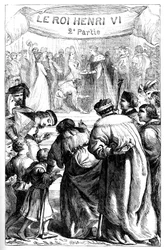 Heinrich VI - Zweiter Teil - Illustration in „Werke komplett von William Shakespeare“ 1866 - Die Illustrationen und die allgemeine Form dieser Ausgabe sind von Cassell