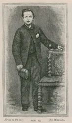 Henry Arthur Jones, Dramatiker, im Alter von 13 Jahren