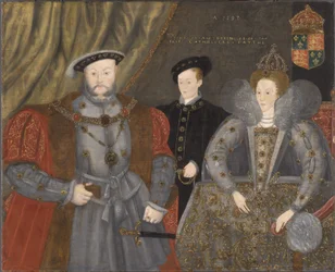 Heinrich VIII., Elisabeth I. und Eduard VI.