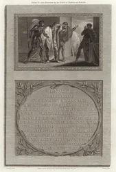Heinrich VI von den Earls von Warwick und Marche gefangen genommen