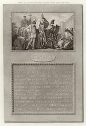 Heinrich und Ludwig führen den Papst zur Burg von Torci