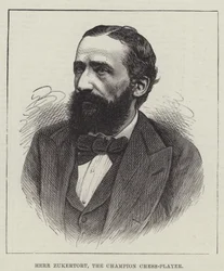 Herr Zukertort, der Schachmeister (Stich)
