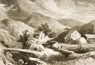 Hügel von Neuengland, um 1870, aus 