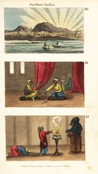 Historische Ansichten von Hinterindien (Südostasien)