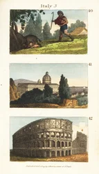 Historische Ansichten von Italien