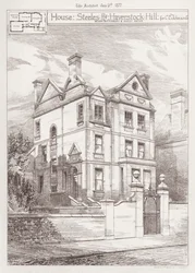 Haus, Steeles Road, Haverstock Hill, für C E Johnson (Stich)