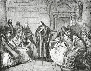 Huss vor dem Konzil, 1882