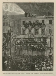 Illustrated London News Büros am Strand