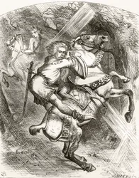 Illustration nach J. Tenniel für das Gedicht 