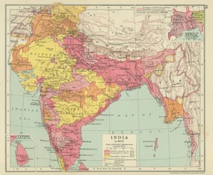 Indien im Jahr 1858