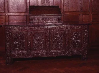 Einlegekoffer mit architektonischen Motiven, Ende des 16. Jahrhunderts