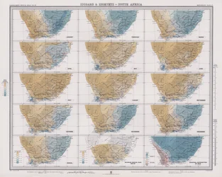 Isobaren und Isohyeten, Südafrika