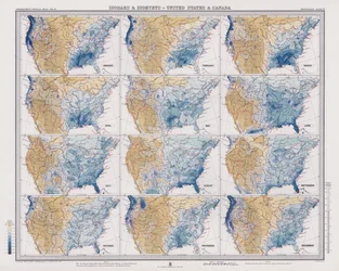 Isobaren und Isohyeten, Vereinigte Staaten und Kanada