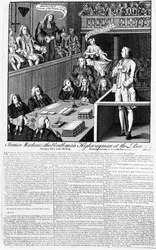 James Macleane, der Gentleman-Räuber, vor Gericht, 1750