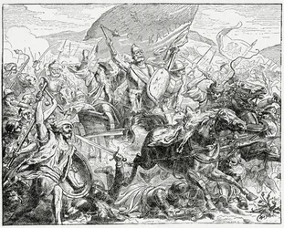 Jan Zizka auf der Siegerseite in der Schlacht bei Grunwald im Jahr 1410, 1882
