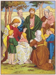 Jesus Christus segnet kleine Kinder