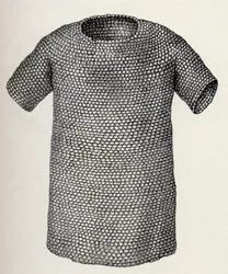 Jutische oder dänische Kettenhemd, datiert vor 450 n. Chr., aus A Short History of the English People von J. R. Green, veröffentlicht 1893