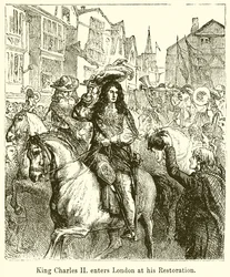 König Karl II. betritt London bei seiner Restauration