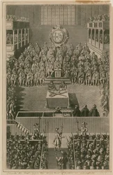 König Karl I. vor dem Obersten Gerichtshof in Whitehall, 1648