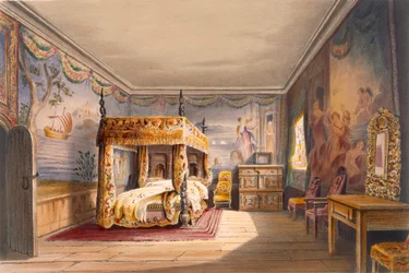 King Charles Zimmer, Cotehele House, ca. 1830-40