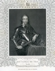 König Karl der Erste, graviert von H. Robinson nach Van Dyck, 19. Jahrhundert
