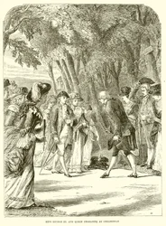 König George III. und Königin Charlotte in Cheltenham