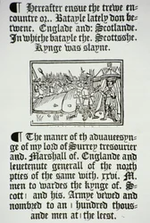 König Heinrich VIII. (1491-1547) und seine Ritter nach dem englischen Sieg über die Schotten bei Flodden Field, 1513