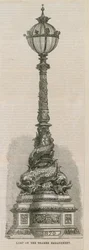 Lampe am Thames Embankment, London