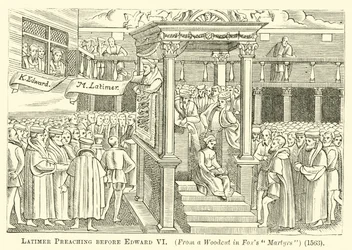 Latimer predigt vor Edward VI.