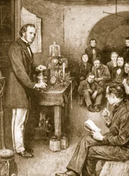 Lord Kelvin begann seine wissenschaftlichen Forschungen in Glasgow in einem Weinkeller, den er in ein Labor umwandelte
