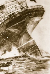 Lusitania, 1914-19