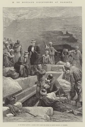 M de Morgans Entdeckungen in Dahshur (Stich)