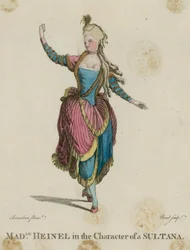 Madle Heinel in der Rolle einer Sultana