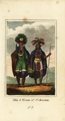 Mann und Frau aus Nuku Hiva (St