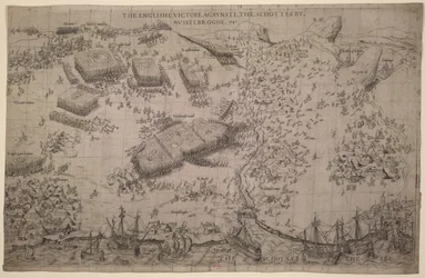 Maps.C.C.5.a.409 Die Schlacht von Pinkie, ca. 1547-48
